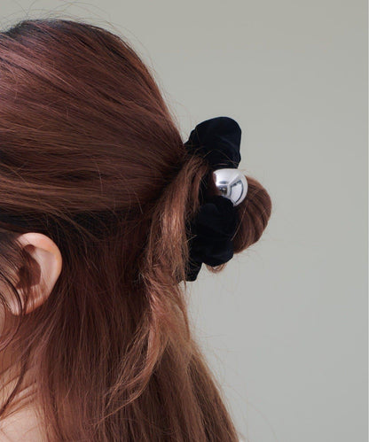 球形天鵝絨髮圈