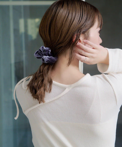 球形天鵝絨髮圈