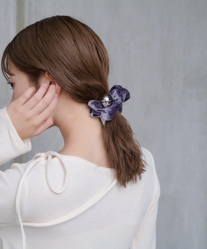 球形天鵝絨髮圈