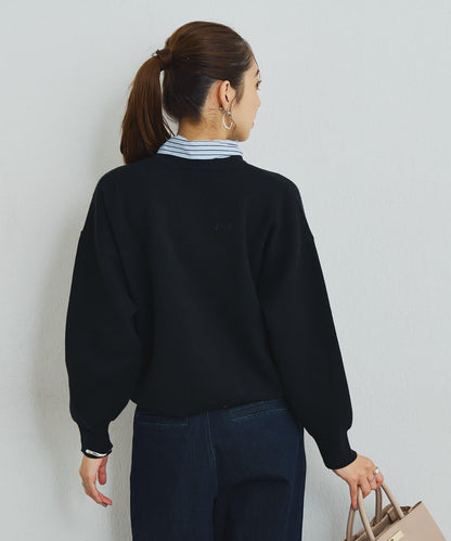 2WAY蕾絲領蝴蝶結針織開衫