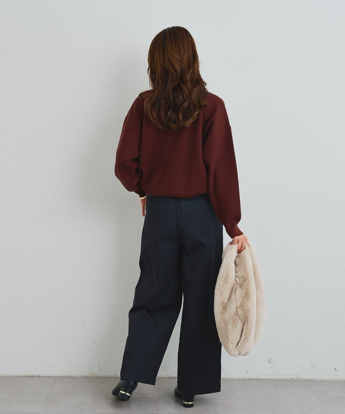 2WAY蕾絲領蝴蝶結針織開衫