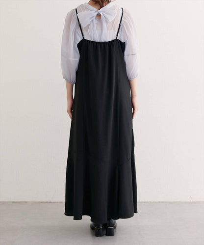 【natural couture】不對稱下襬吊帶連衣裙