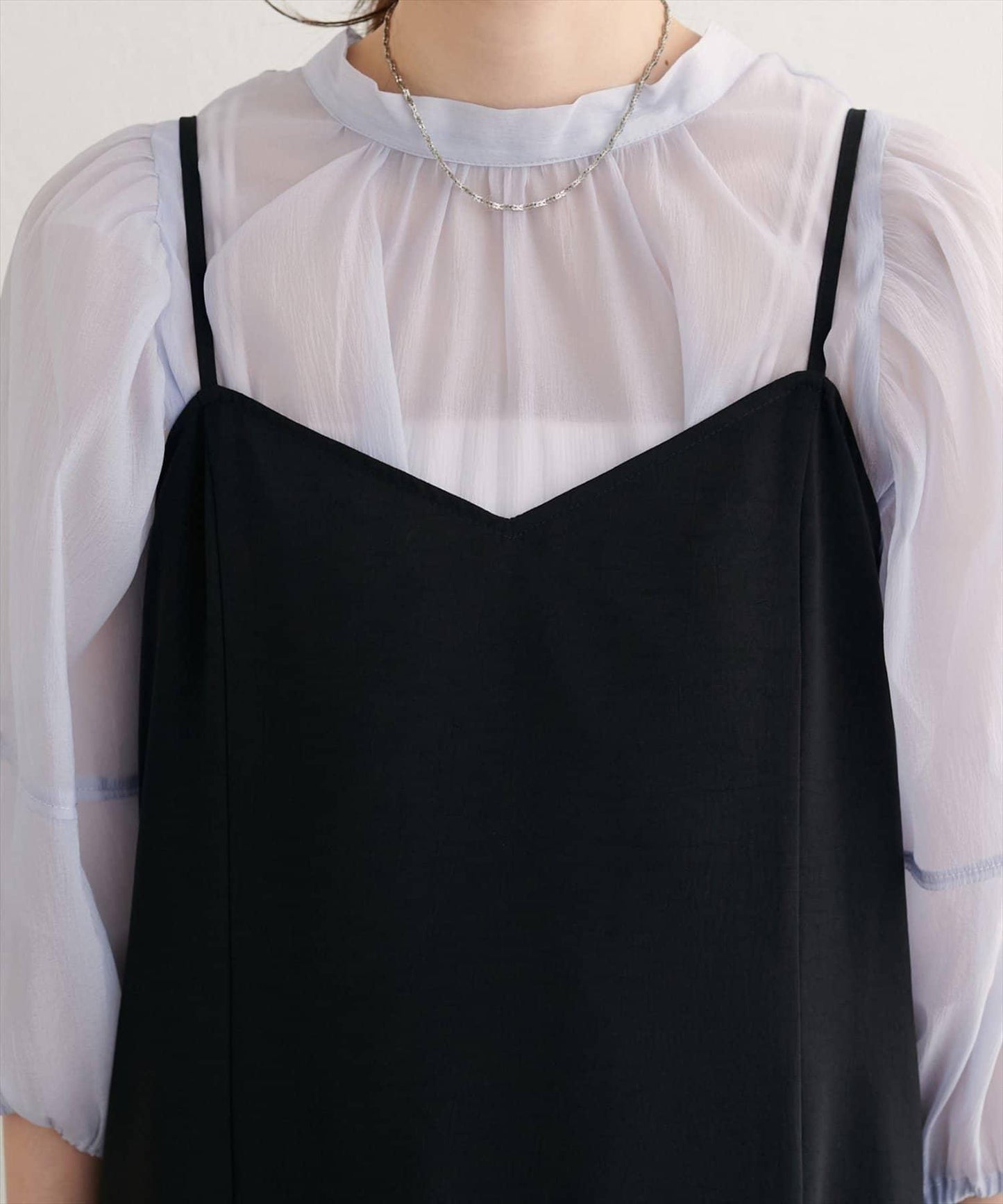 【natural couture】不對稱下襬吊帶連衣裙