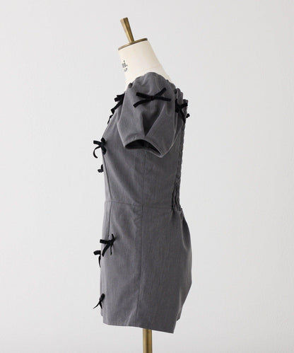 Seemi蝴蝶結連衣裙