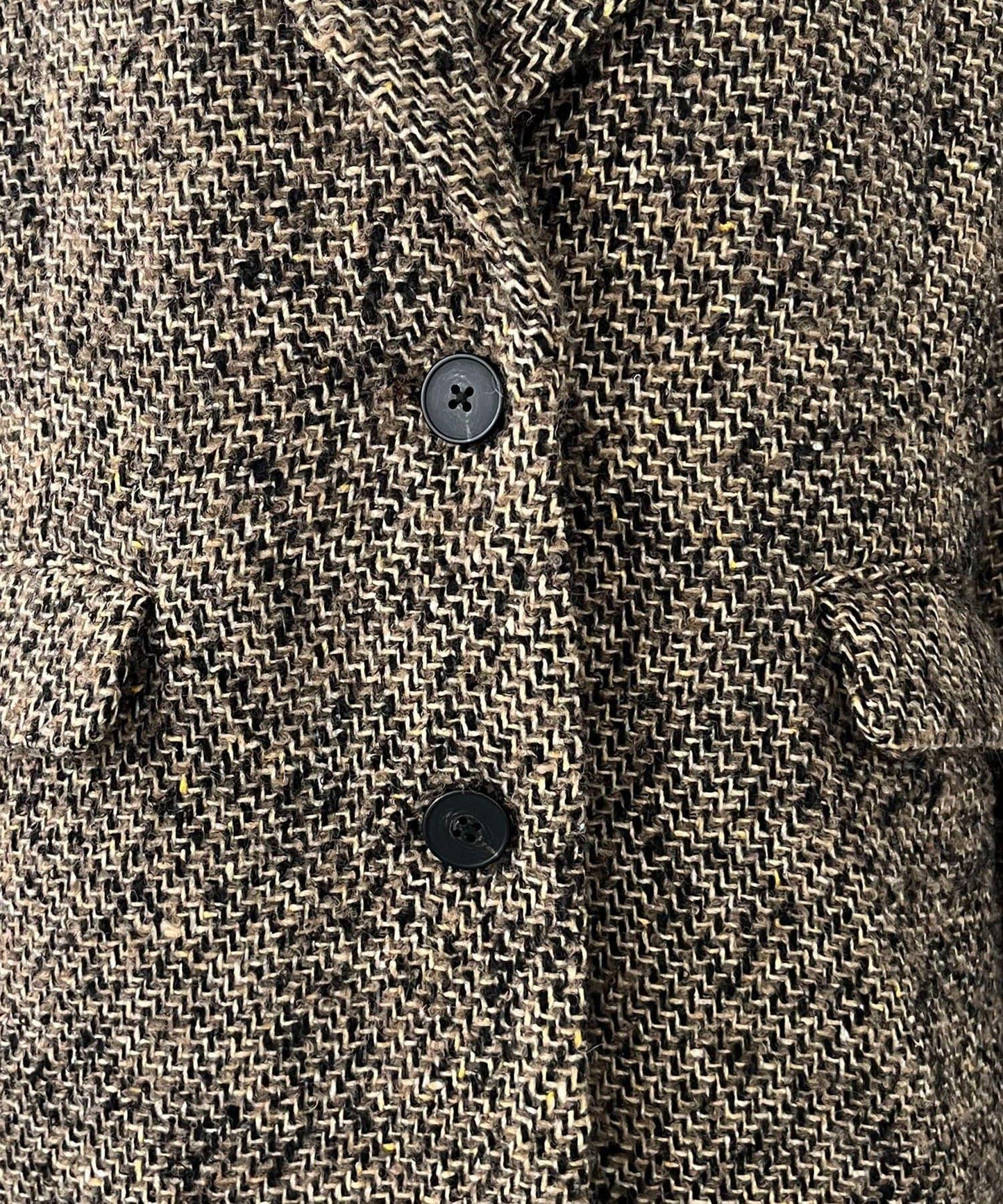 粗花呢裁縫風半身大衣