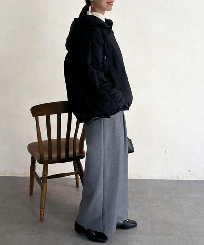 層疊褶皺羽絨服