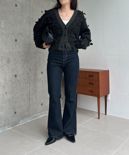 蝴蝶結針織開衫