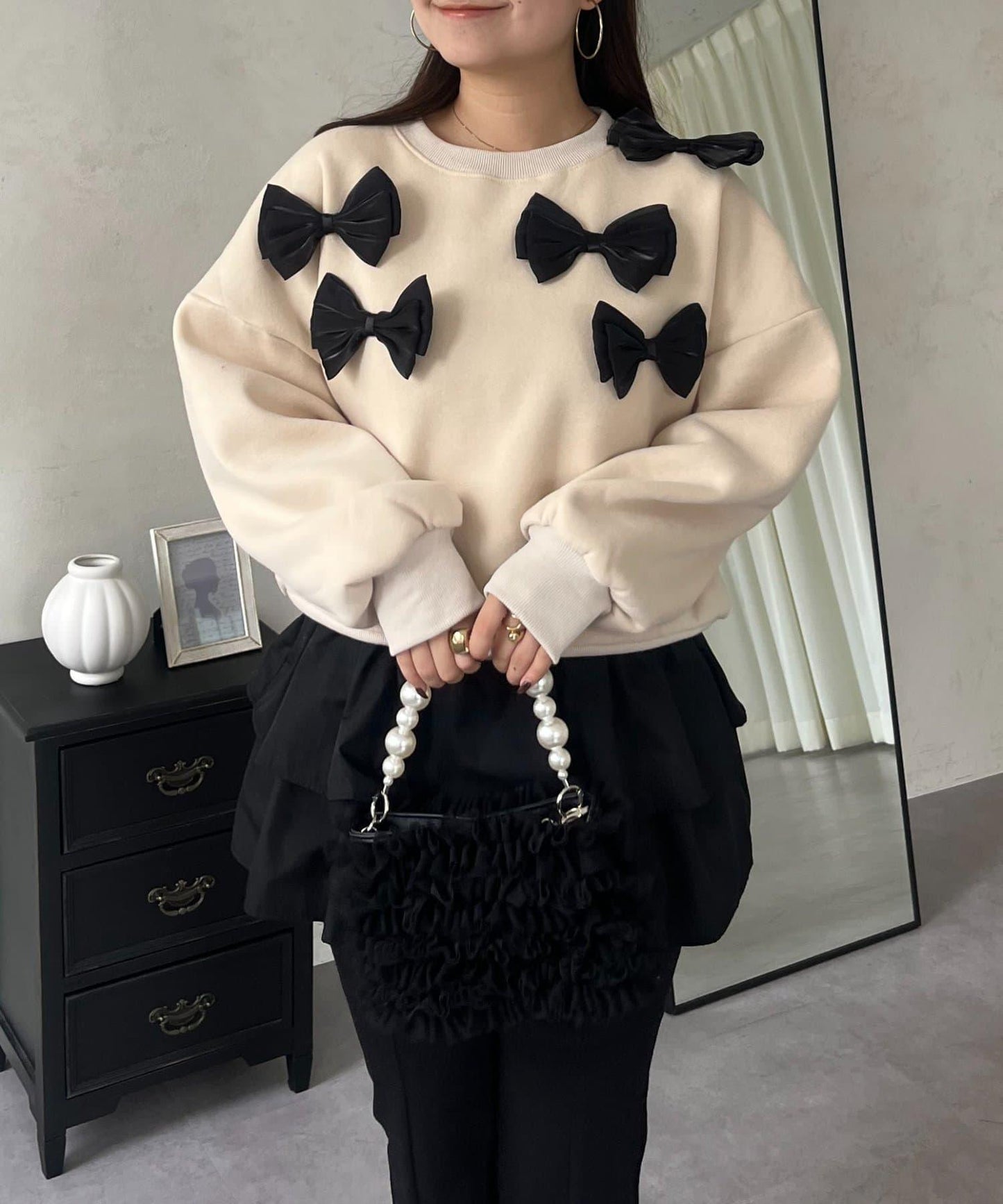 隨機蝴蝶結加絨衛衣