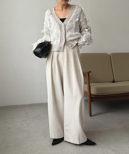 蝴蝶結針織開衫