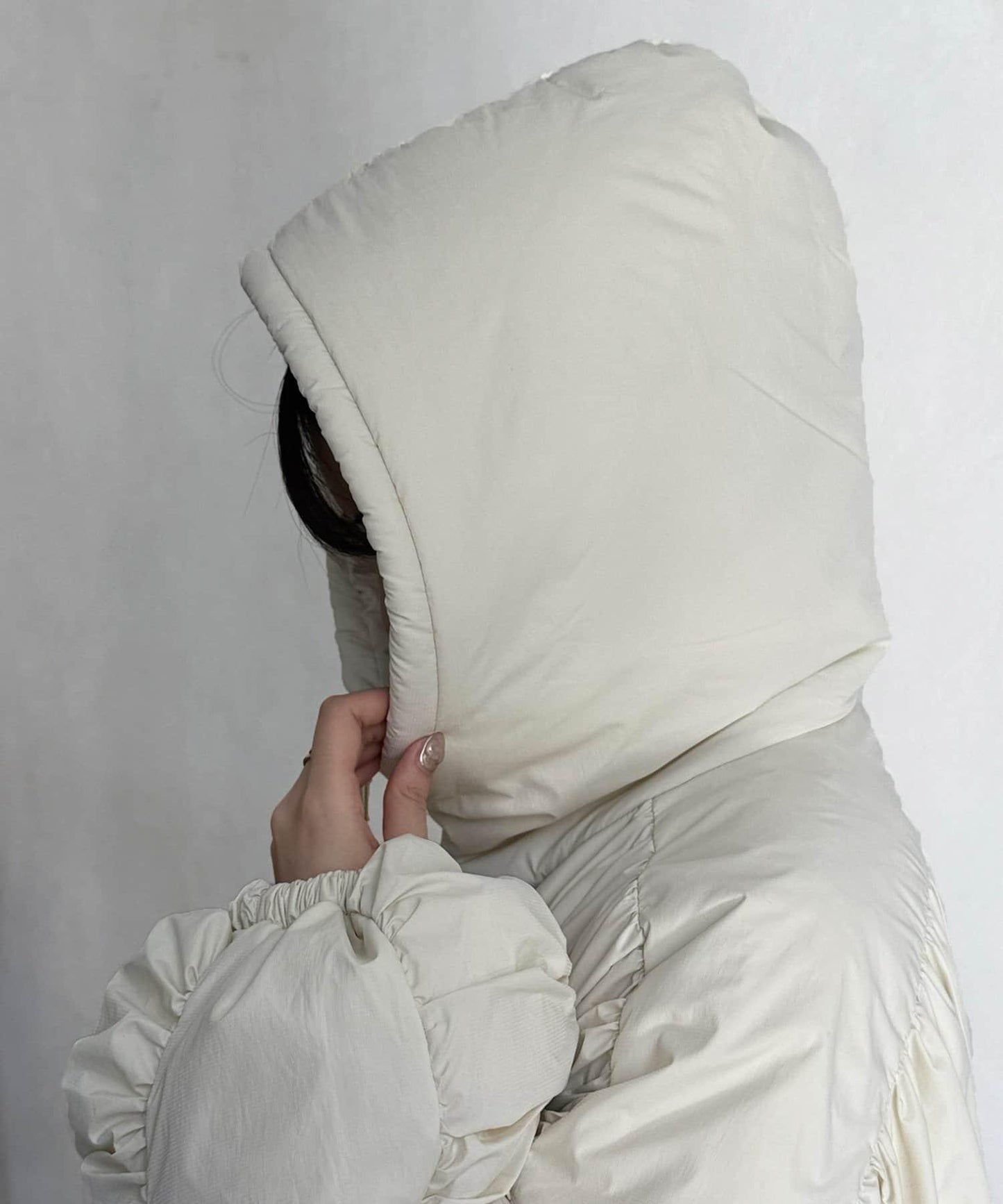 層疊褶皺羽絨服