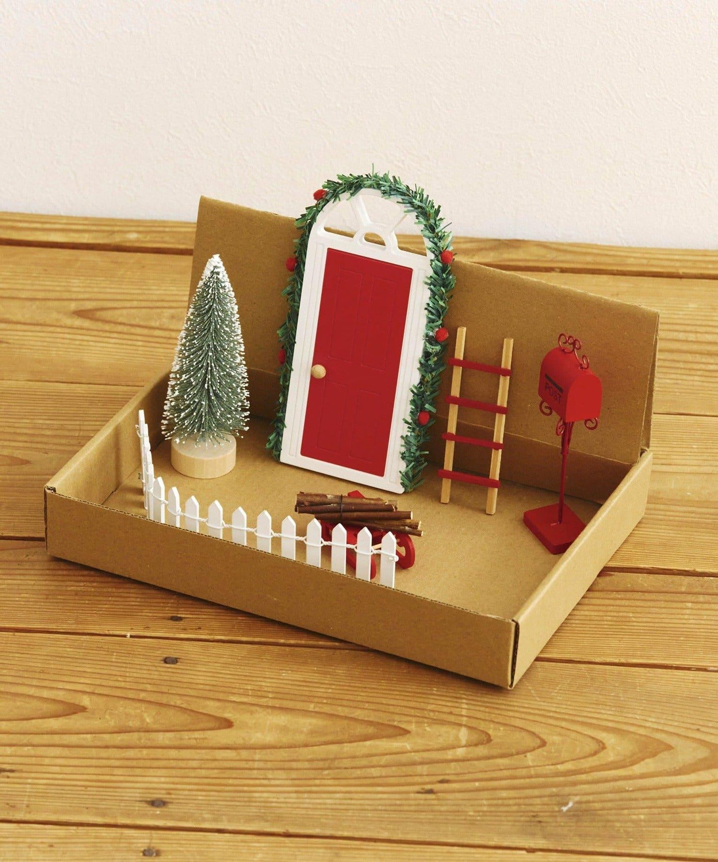 赤いドアのおうちのこびと小物セット/こびとのクリスマス