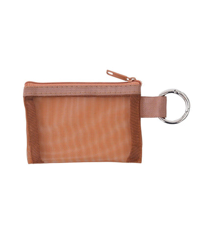 カラビナ付きメッシュポーチ