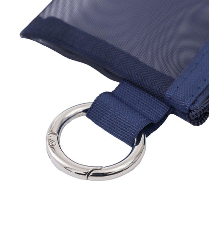 カラビナ付きメッシュポーチ