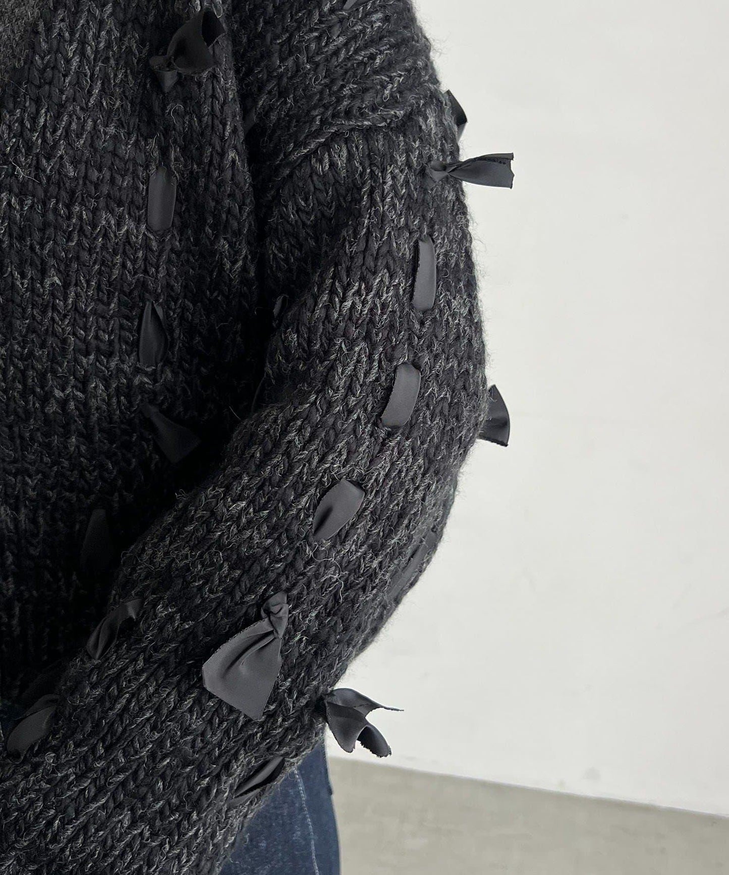 蝴蝶結針織開衫