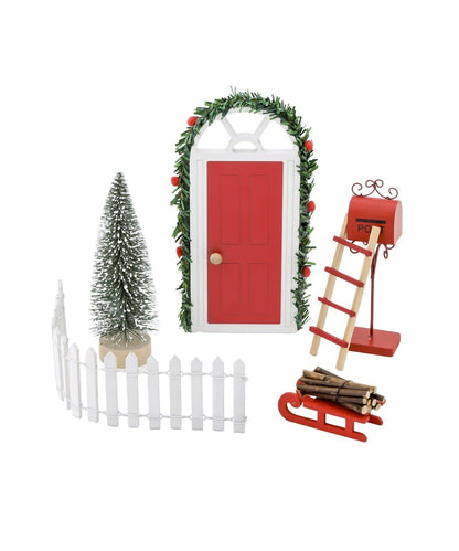 赤いドアのおうちのこびと小物セット/こびとのクリスマス