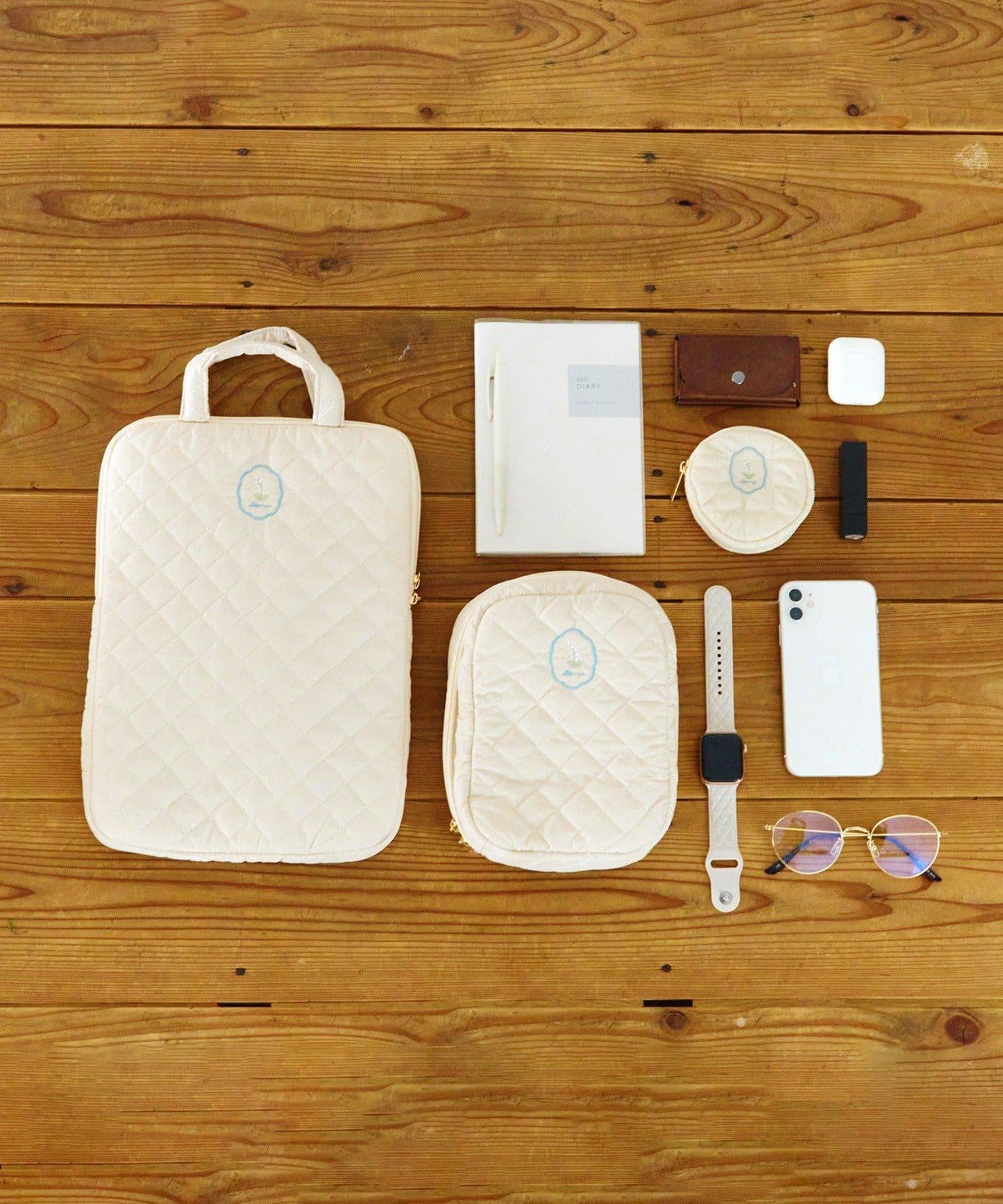 カラビナ付きポーチ/ごきげんワーク