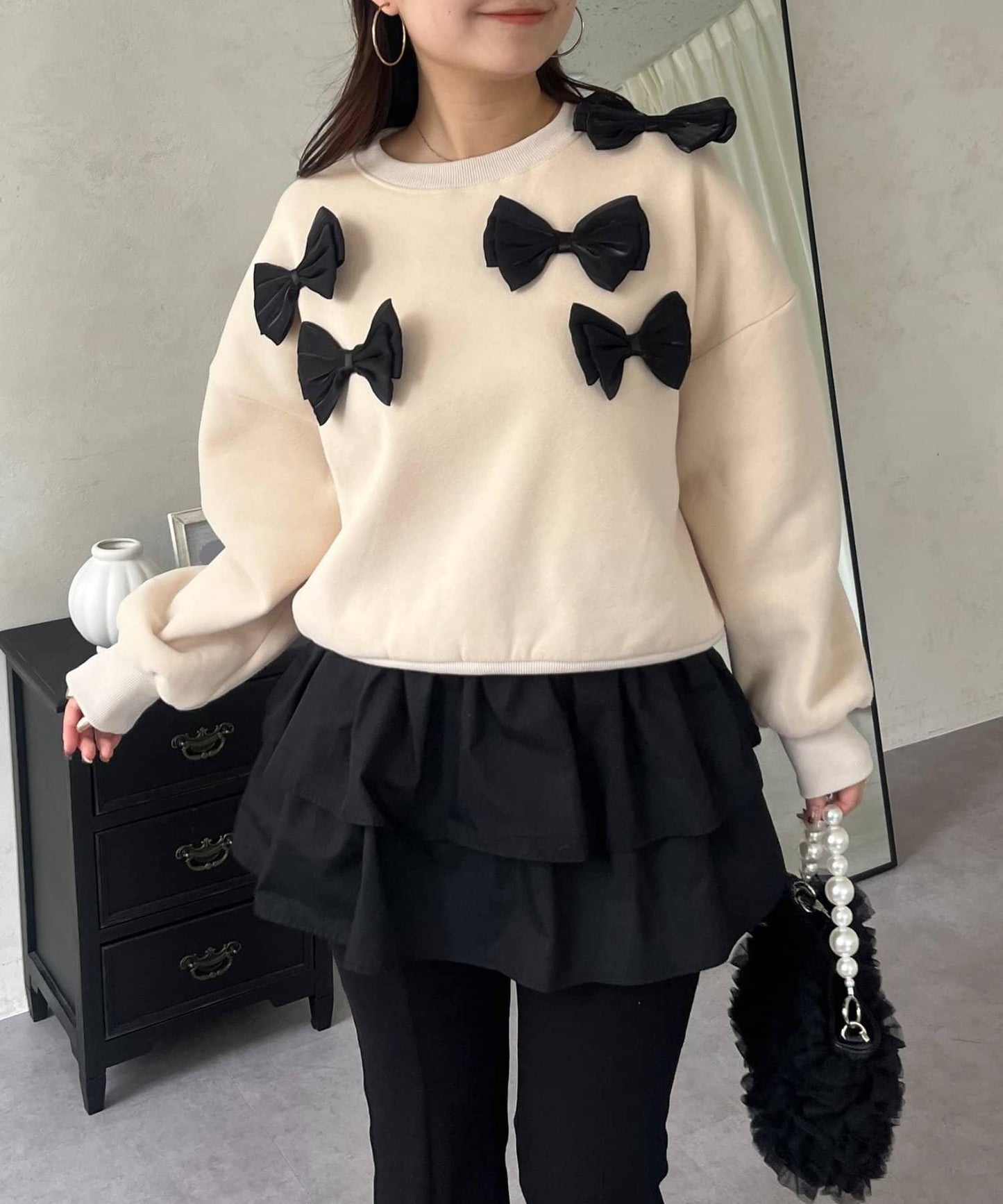 隨機蝴蝶結加絨衛衣