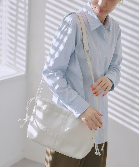 ドローストリングショルダーバッグ