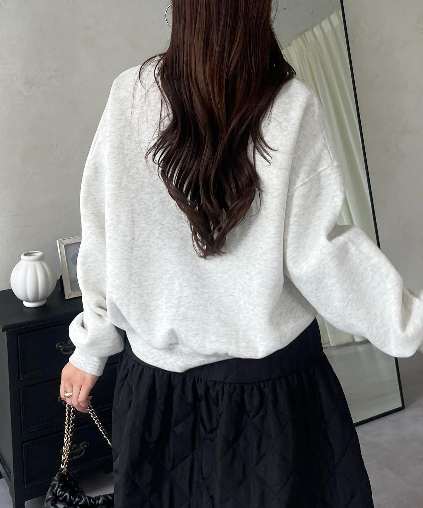 PARIS豹紋標誌加絨衛衣