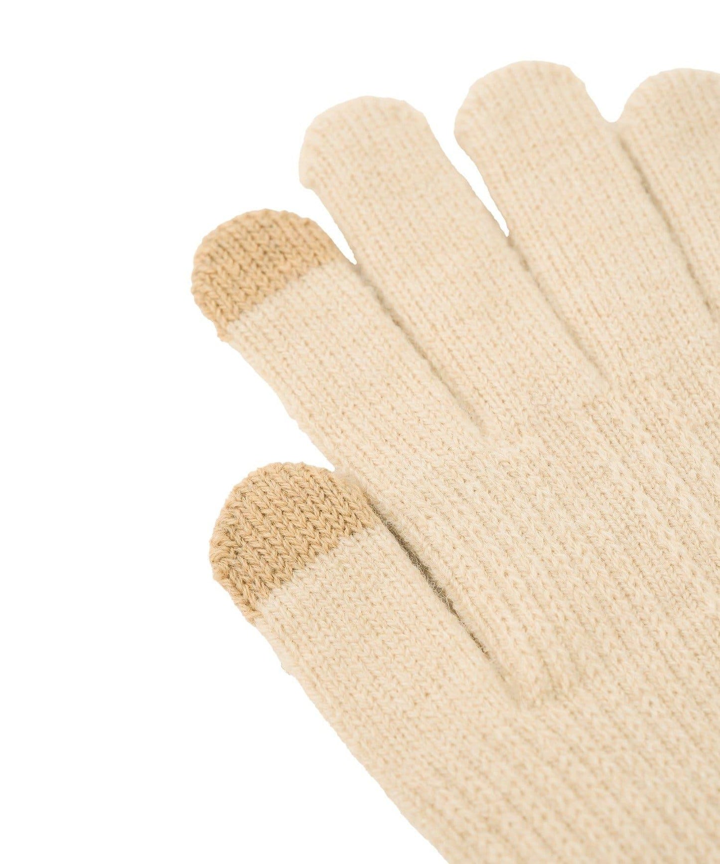 スマホ対応バイカラーニット手袋