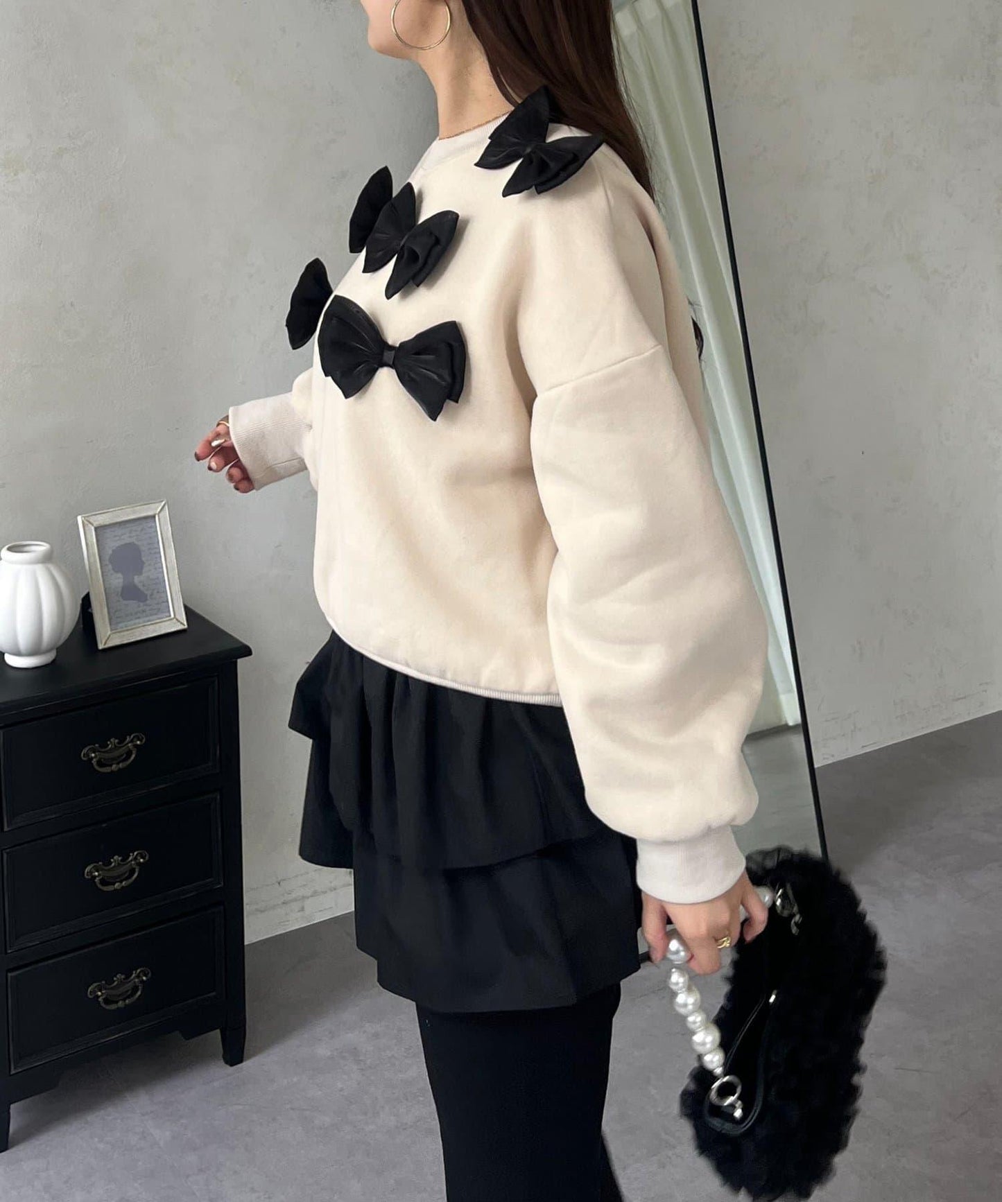 隨機蝴蝶結加絨衛衣