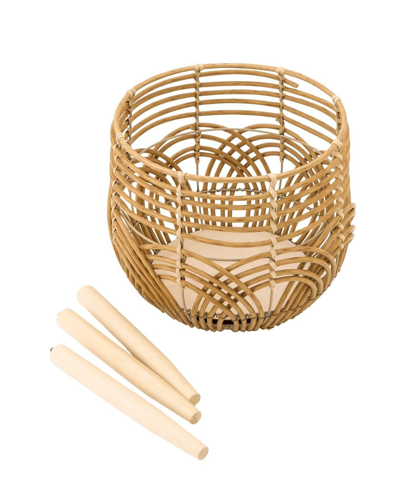 《WEB限定商品》脚付きPPラタンポットスタンド:S