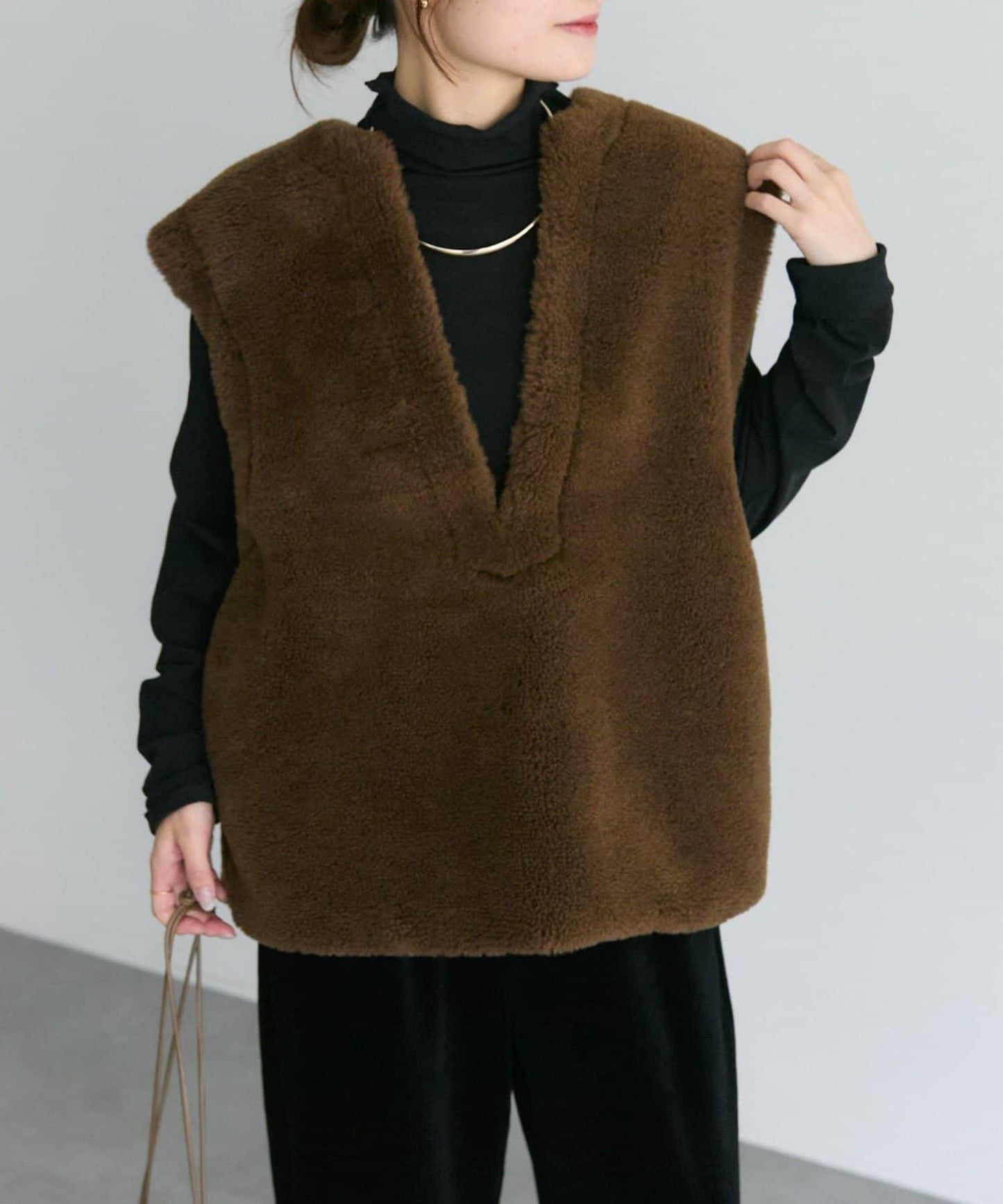 再生羊羔絨馬甲