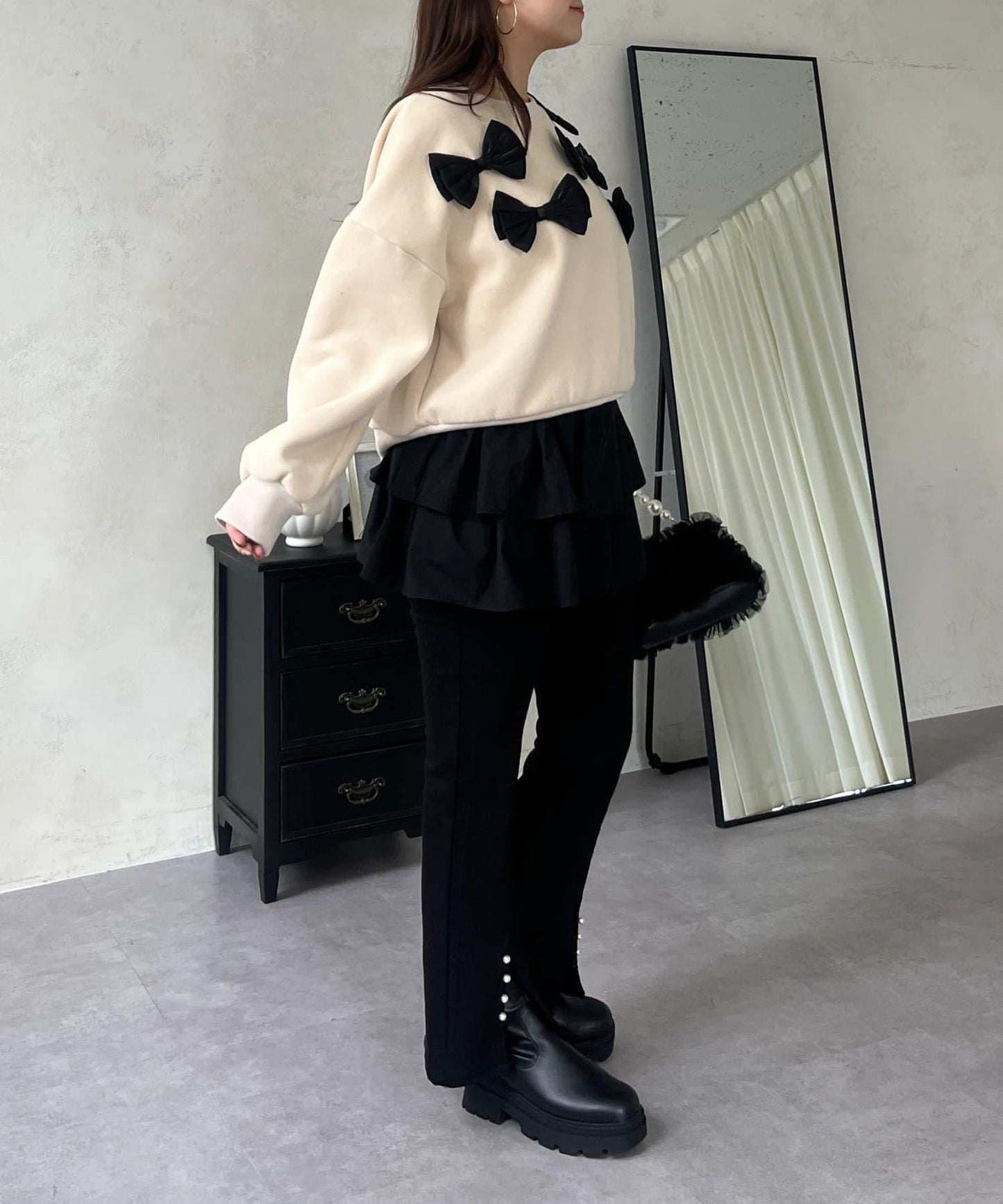 隨機蝴蝶結加絨衛衣