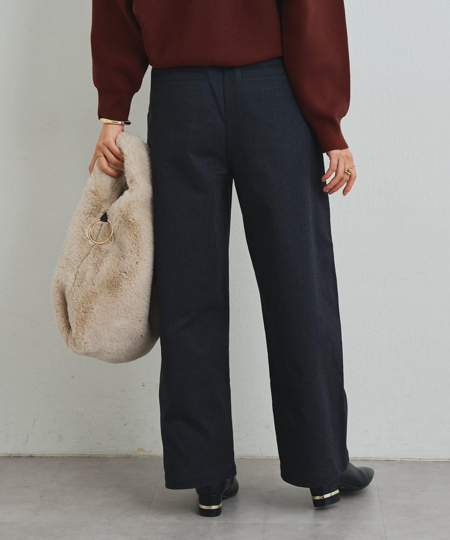 日常百搭加絨牛仔褲