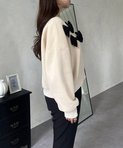 隨機蝴蝶結加絨衛衣