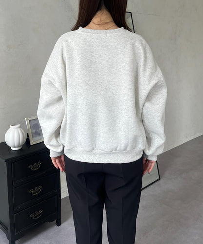 PARIS豹紋標誌加絨衛衣