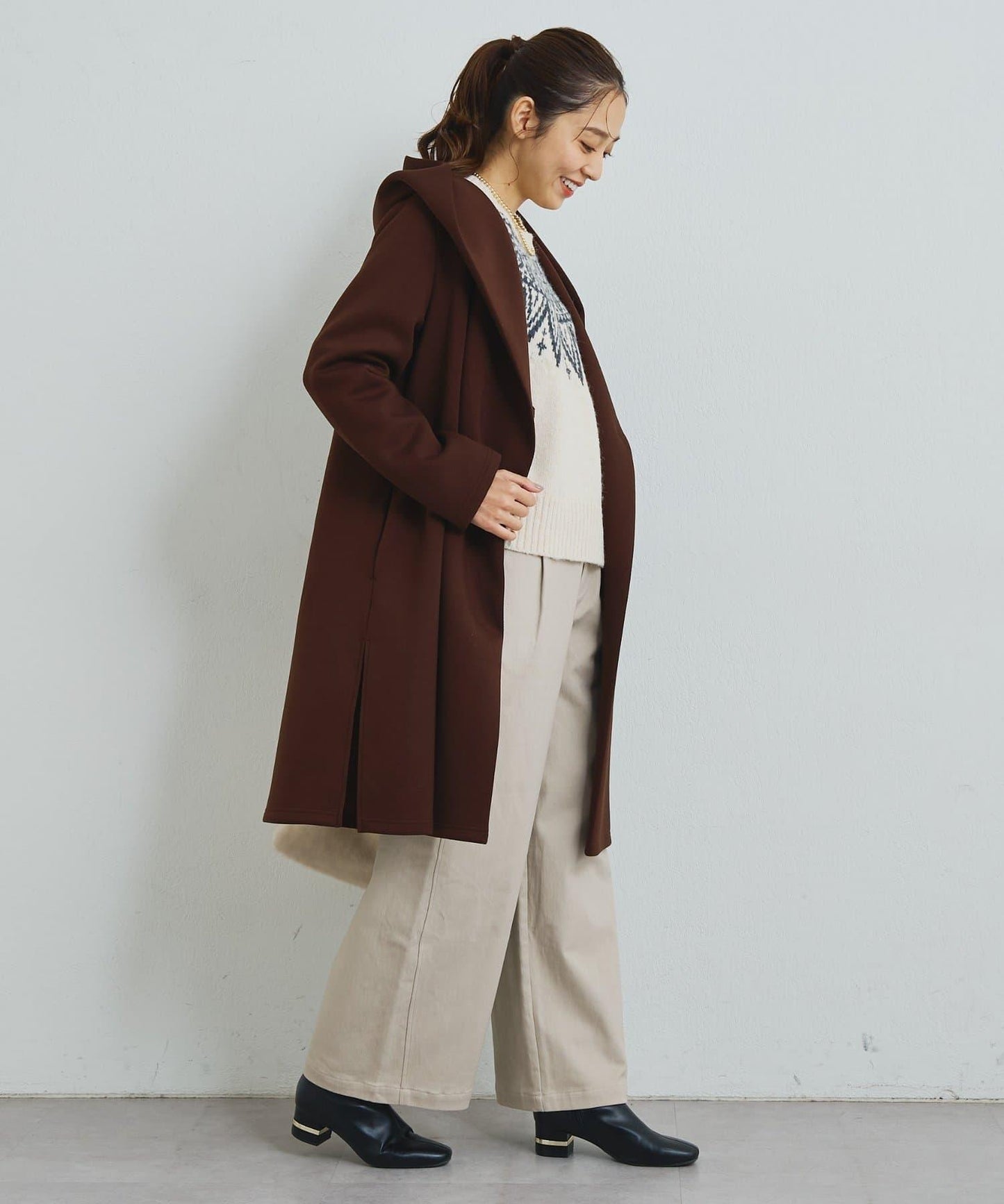 日常百搭加絨牛仔褲