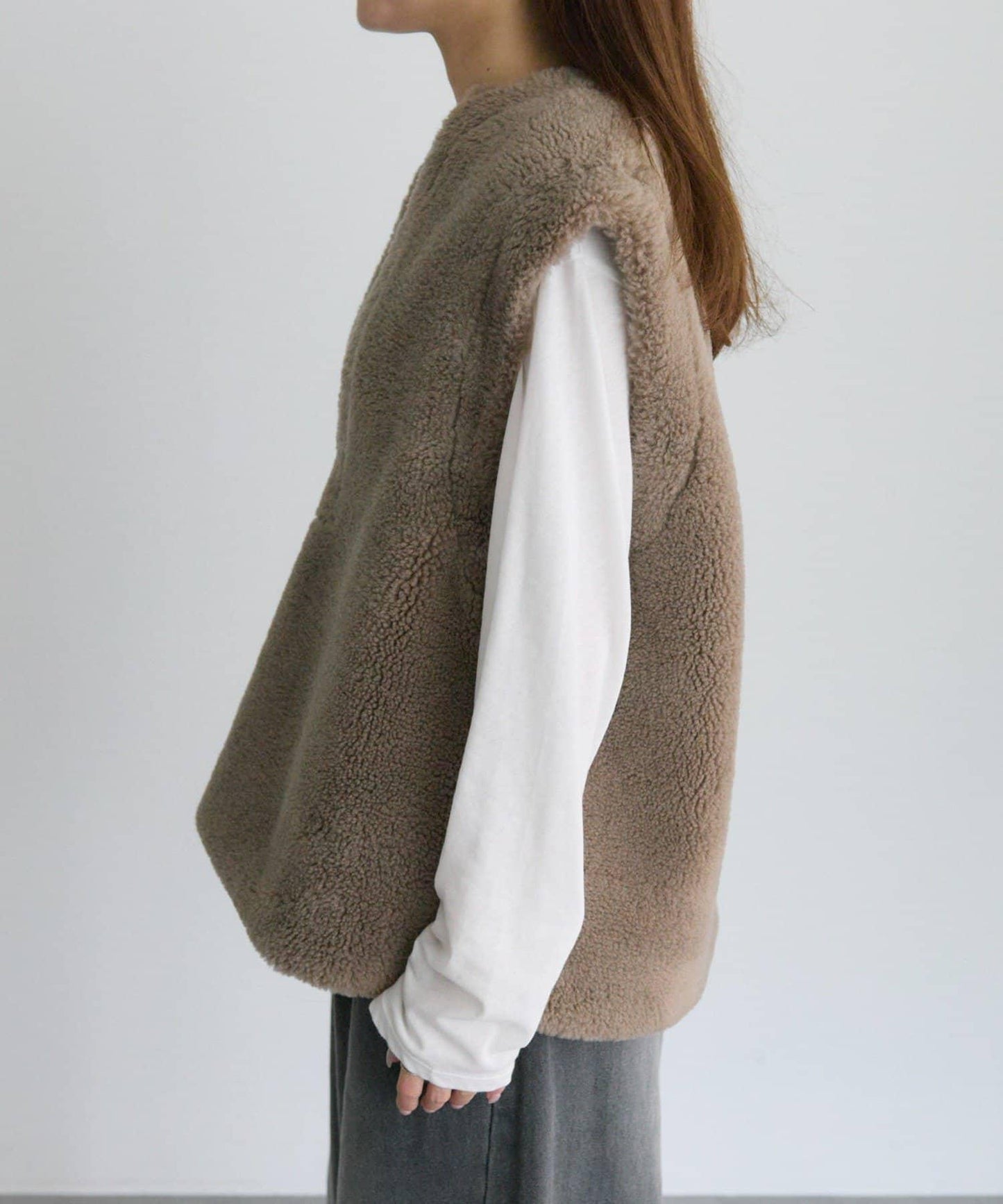 再生羊羔絨馬甲