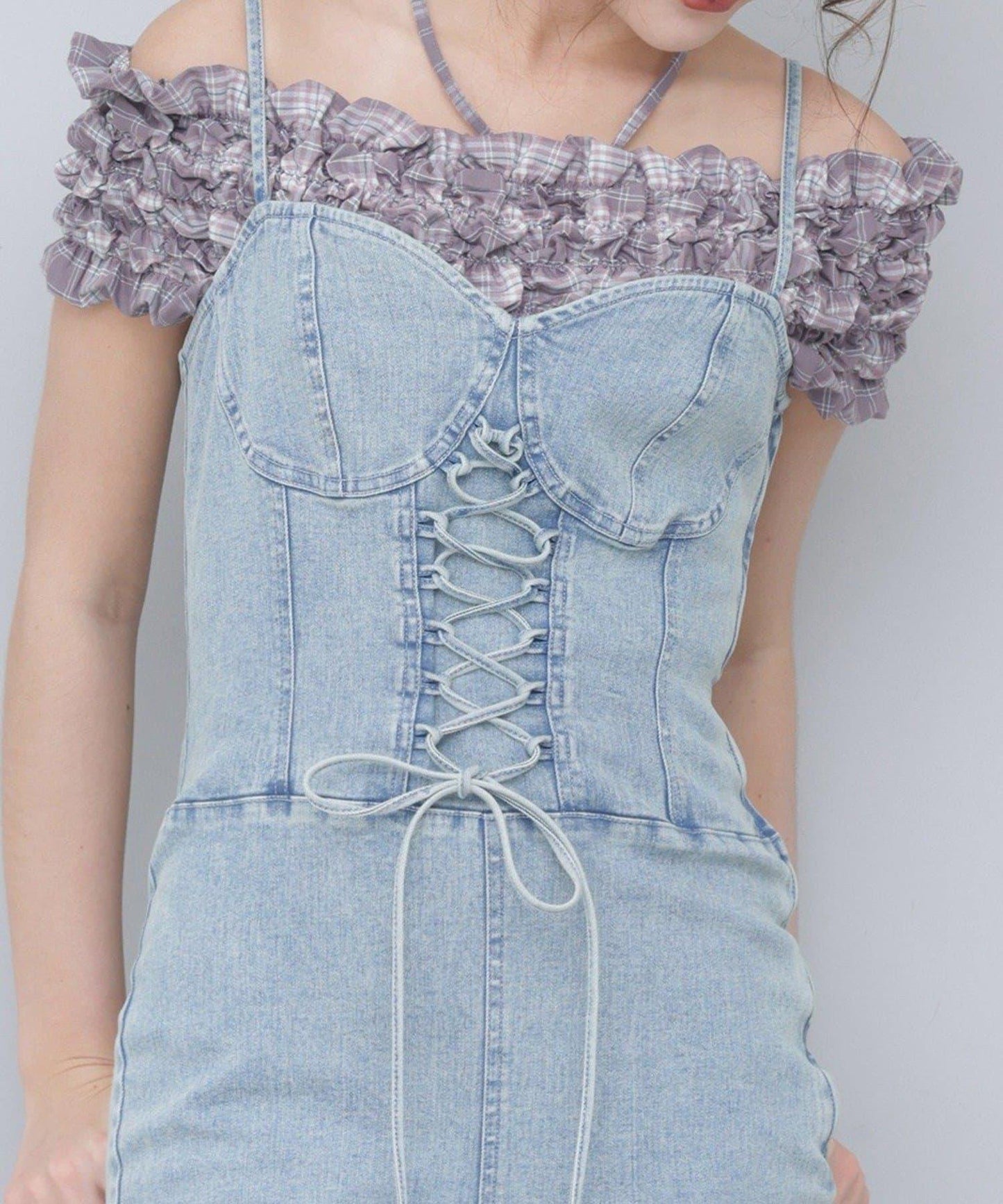 Seemi褶皺吊帶背心