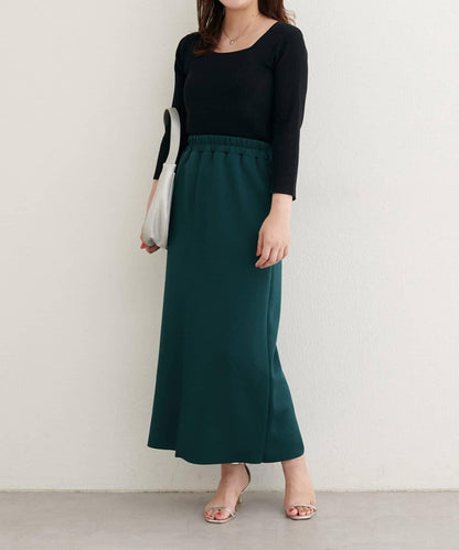 前後兩穿七分袖羅紋針織衫