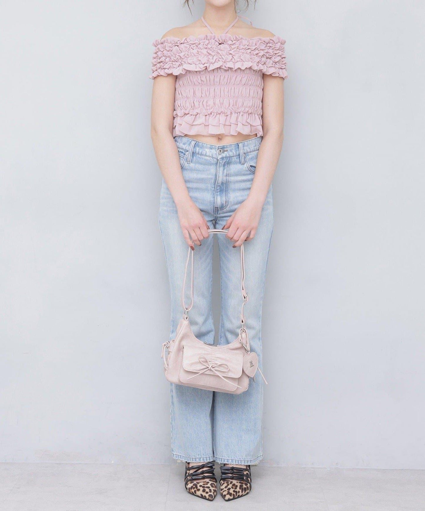 Seemi褶皺吊帶背心