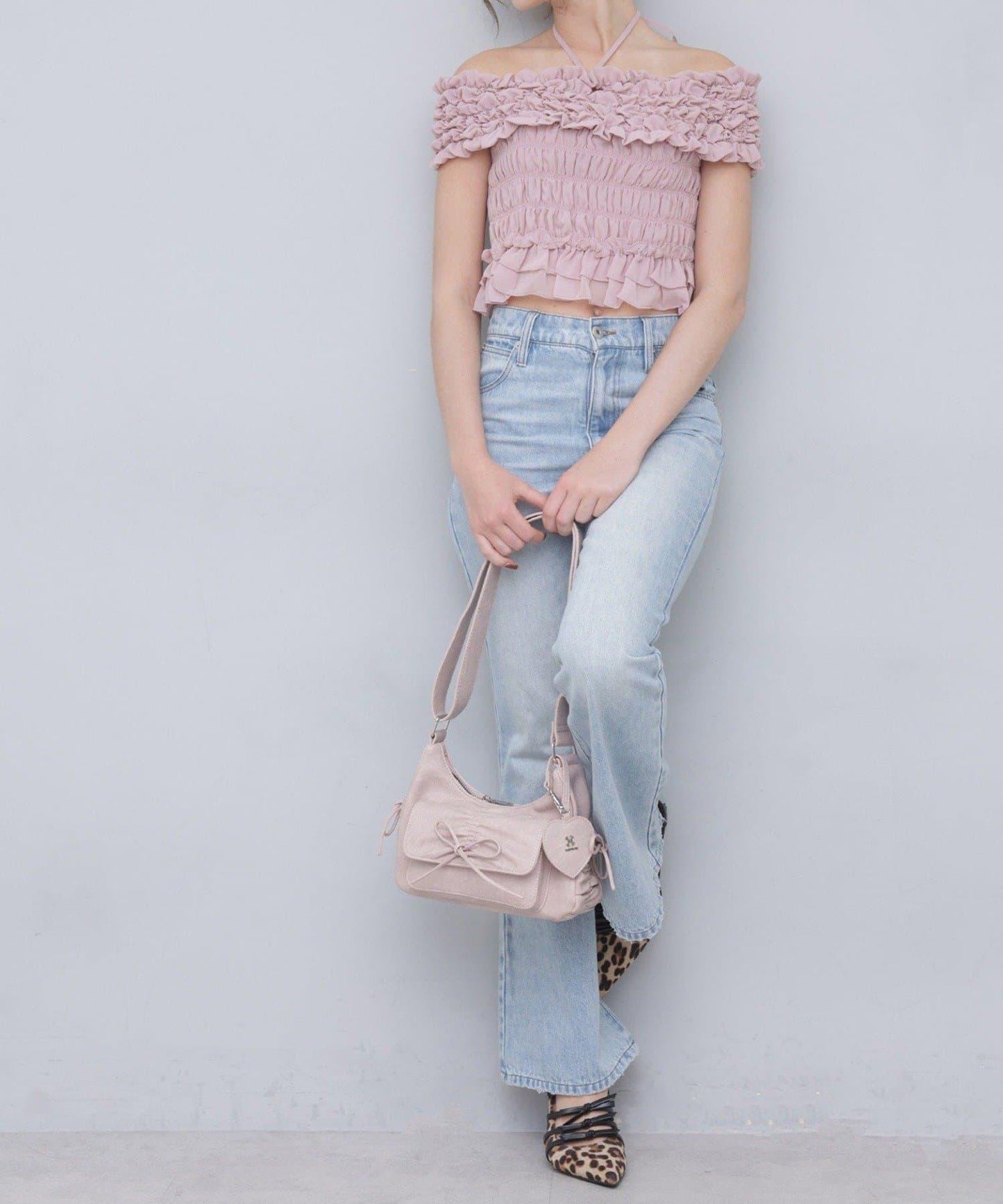 Seemi褶皺吊帶背心