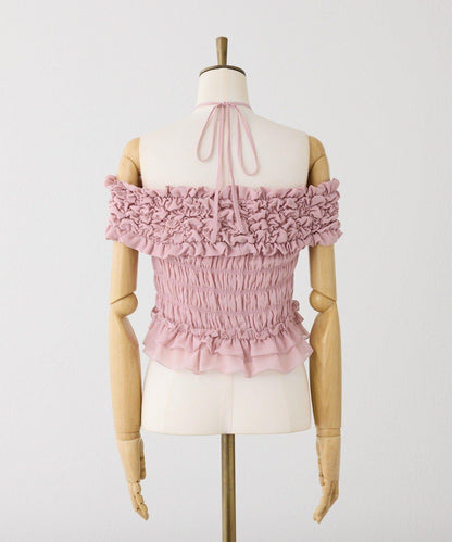 Seemi褶皺吊帶背心