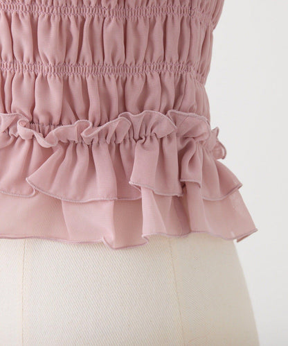 Seemi褶皺吊帶背心