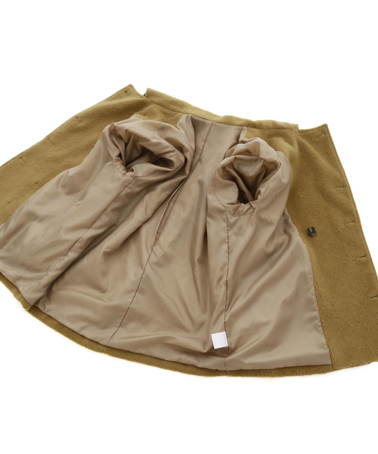 《直営店限定》長毛呢短大衣/長毛呢豌豆大衣