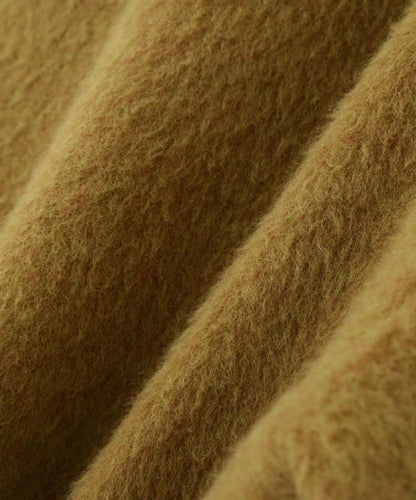 《直営店限定》長毛呢短大衣/長毛呢豌豆大衣