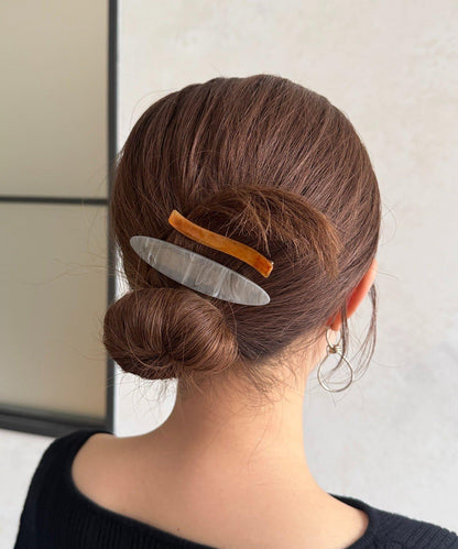 細長橢圓形髮夾