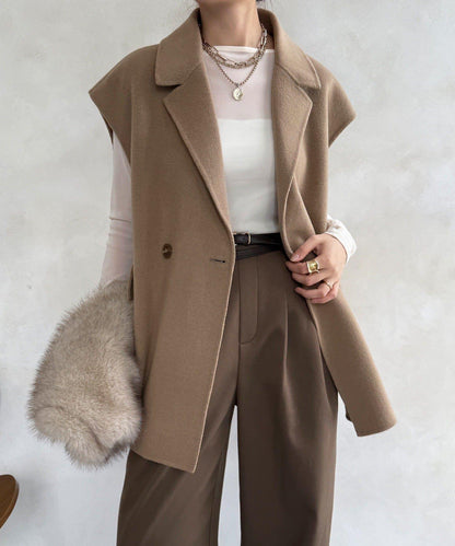 寬鬆版型夾克馬甲