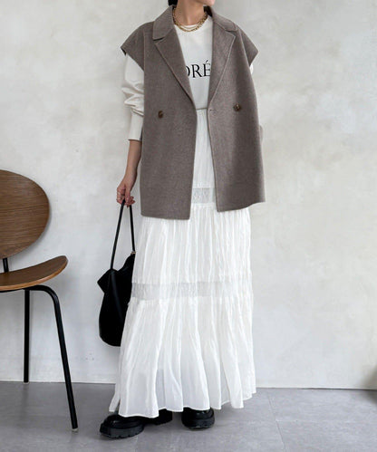 寬鬆版型夾克馬甲