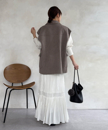 寬鬆版型夾克馬甲