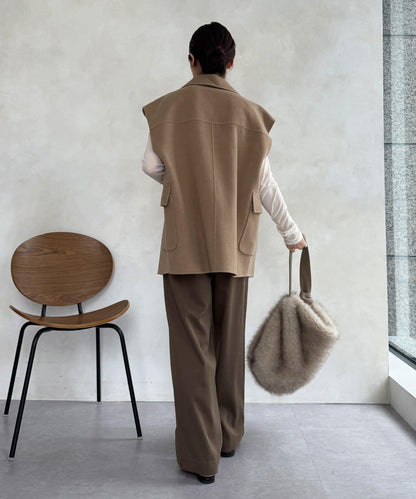 寬鬆版型夾克馬甲