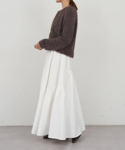 塔夫綢蓬鬆半身裙