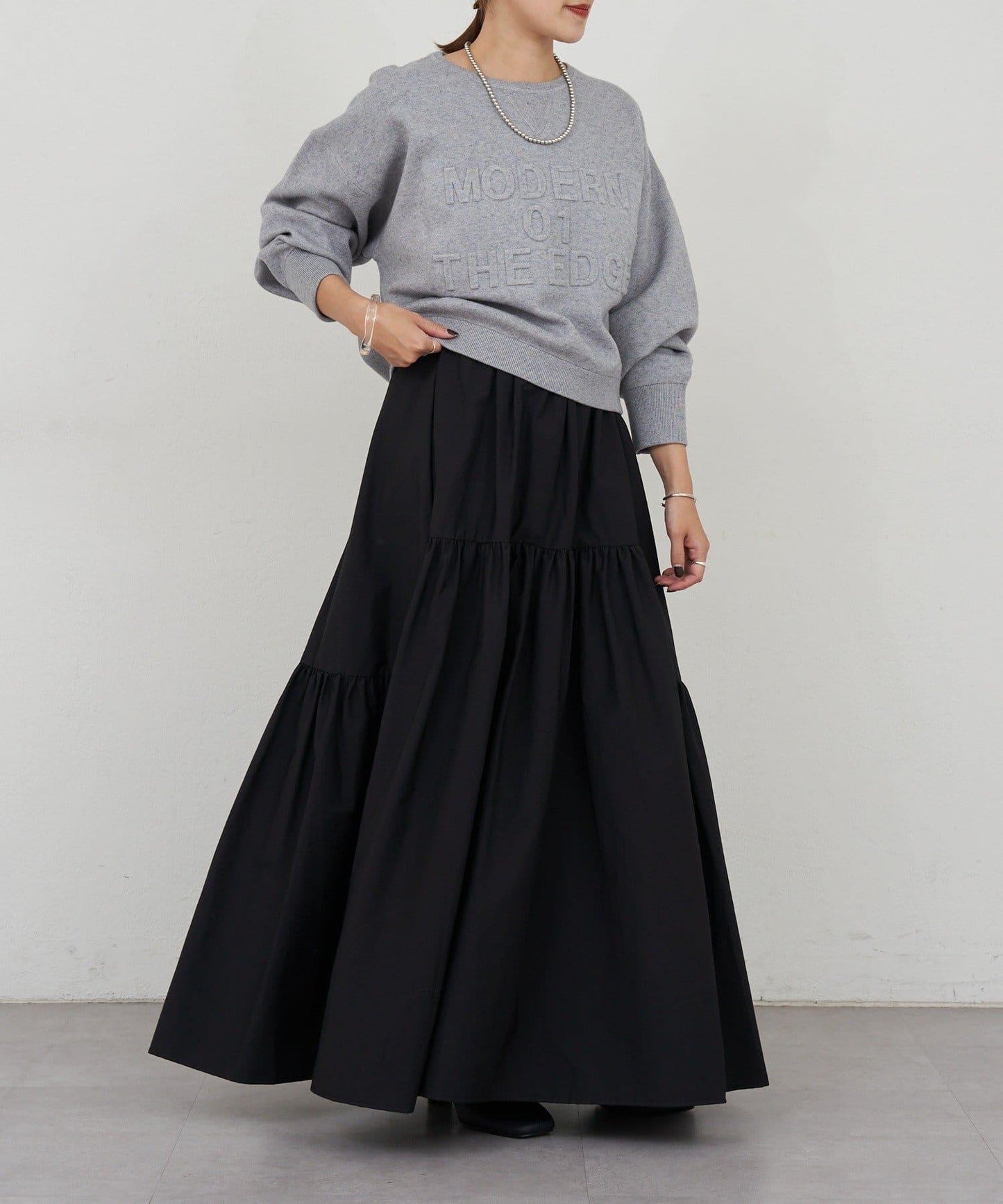 塔夫綢蓬鬆半身裙