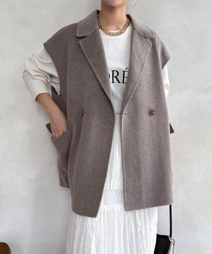 寬鬆版型夾克馬甲