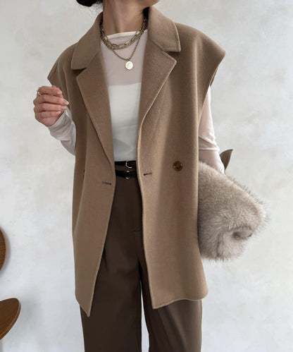 寬鬆版型夾克馬甲